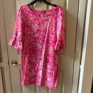 Lilly Pulitzer Hot Pink & Light Pink Floral Top
